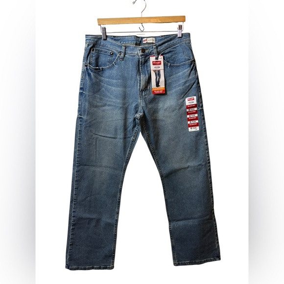 Wrangler Other - New Wrangler | denim blue jeans relaxed boot 34X32 34 X 32